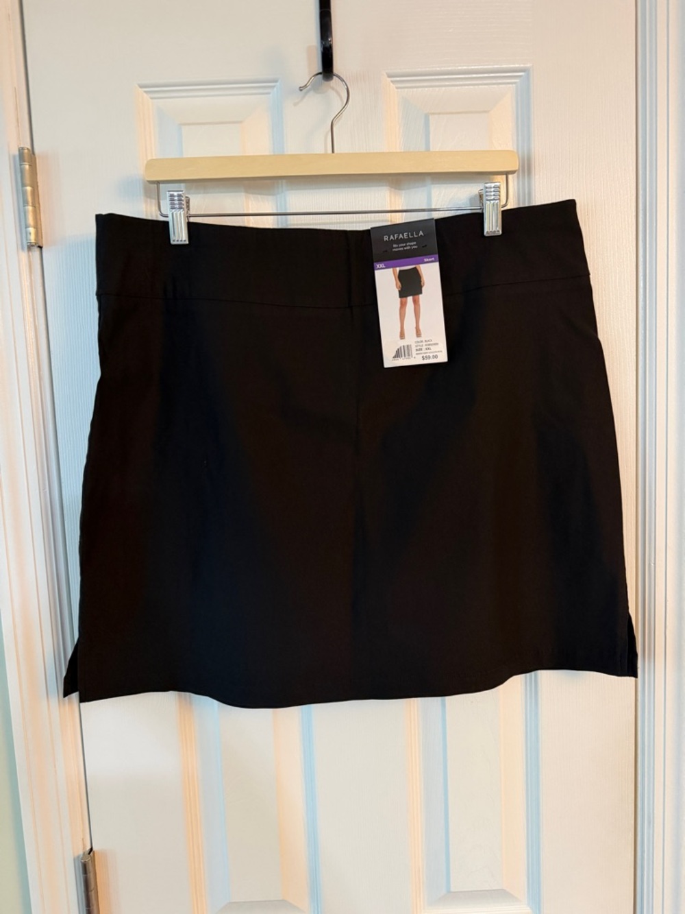 Rafaella Black Women's Skort with Hidden Shorts